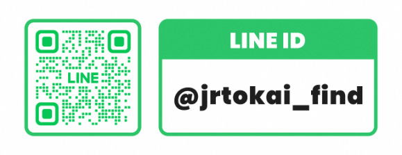 QRコード（LINE ID：@jrtokai_find）